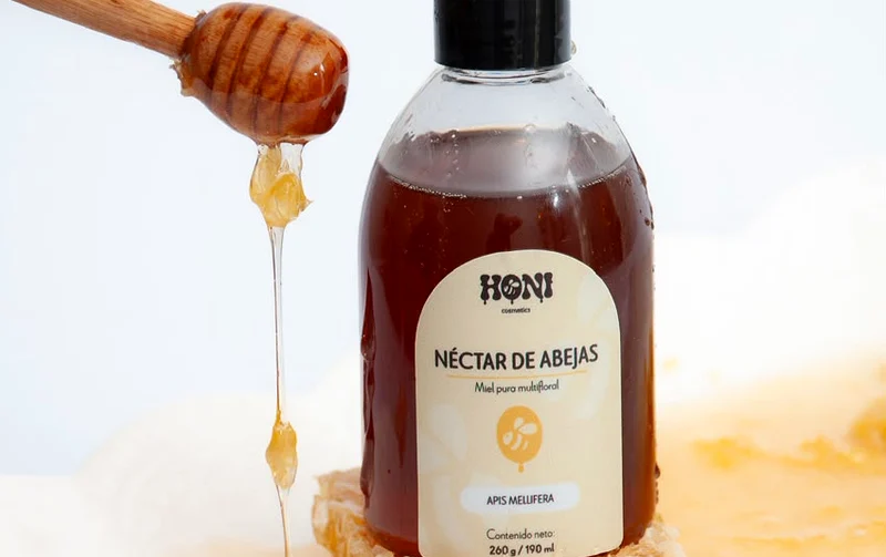 Néctar de Abejas · Miel pura · HONI cosmetics